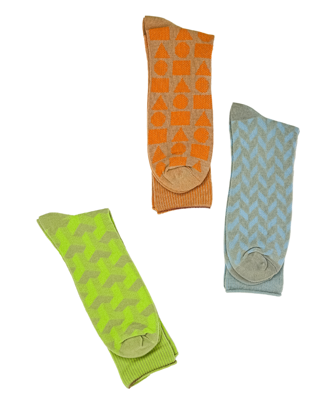 3D Pattern, 3 Pairs/Pack - Socks for men, perfect gift