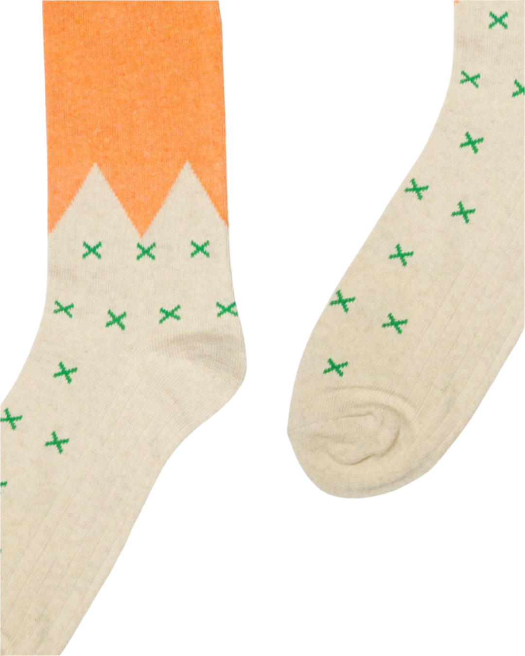 Men’s & Women’s Melange Socks – Orange Sun & Green Forest